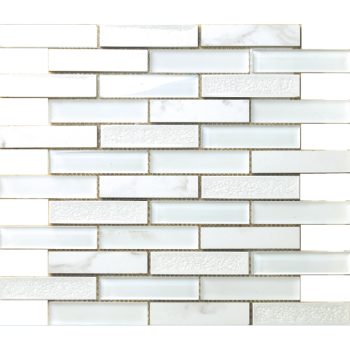 straight line white mosaic